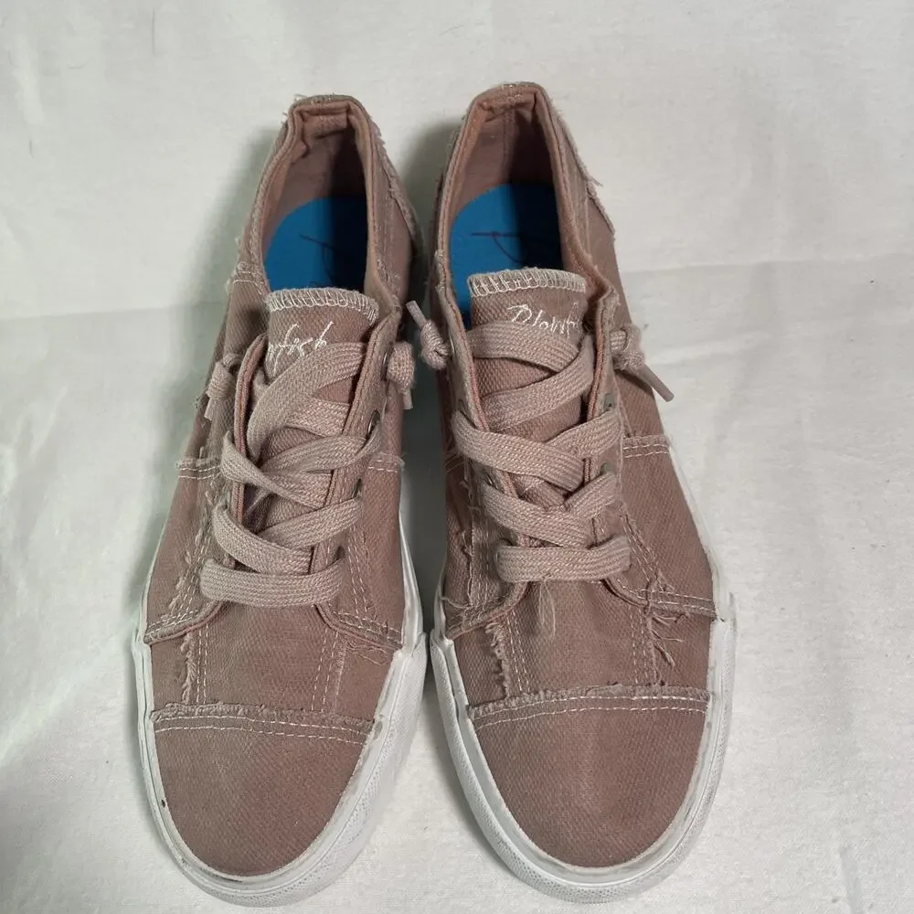 Blowfish Malibu Dusty Rose Canvas Sneakers Size 8